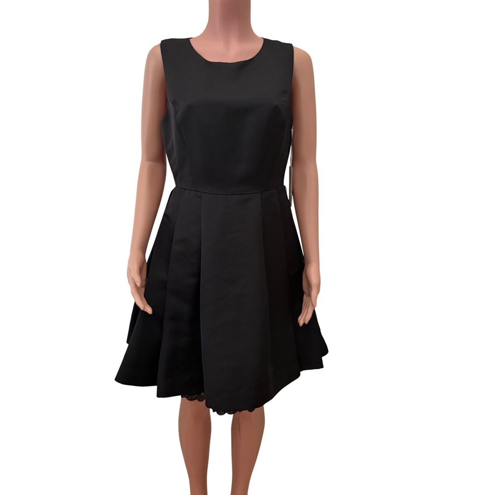 NWT Jason‎ Wu for Target Black Fit Flare Dress Lace Hem Sleeveless Size 10